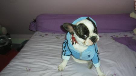 En tenue de sport!